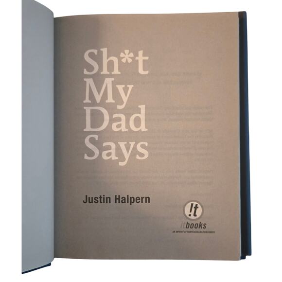 Sh*t My Dad Says by Justin Halpern Hardcover Book - Picture 9 of 11